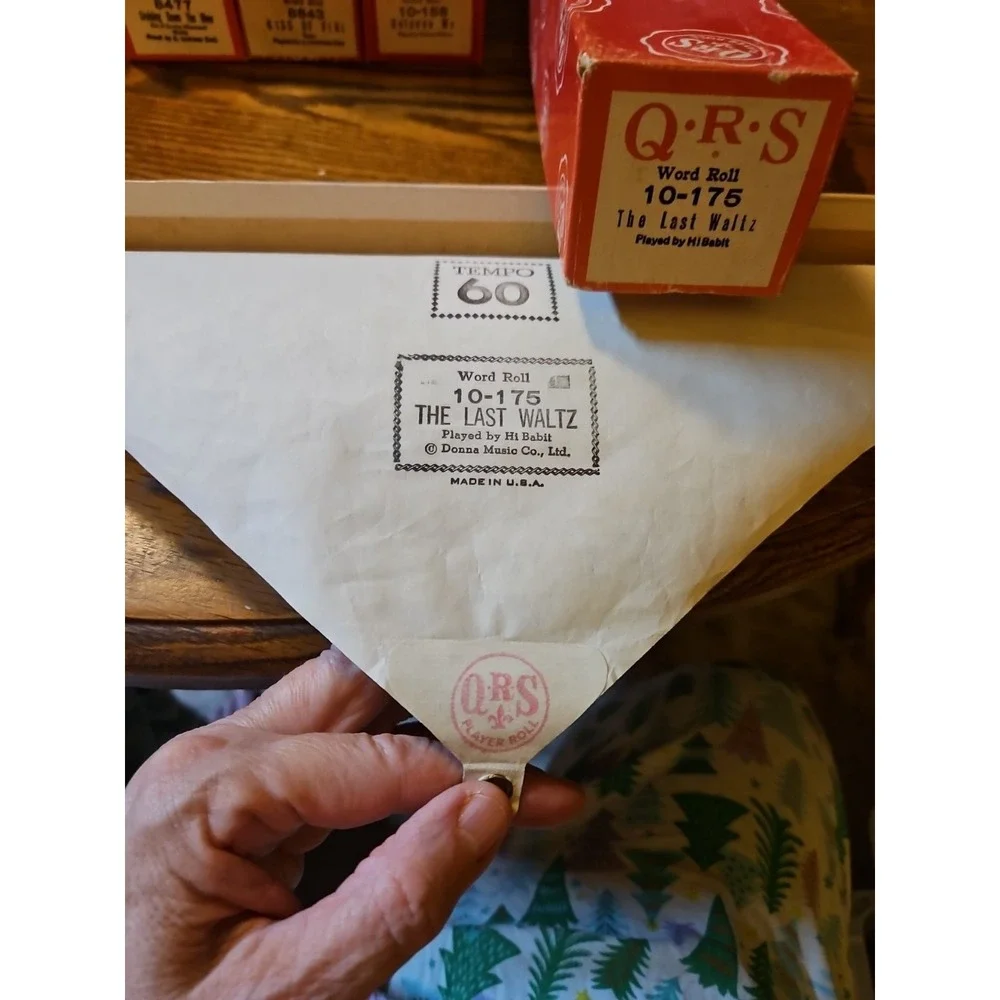 Lot of 14 Vintage QRS Player Piano Rolls